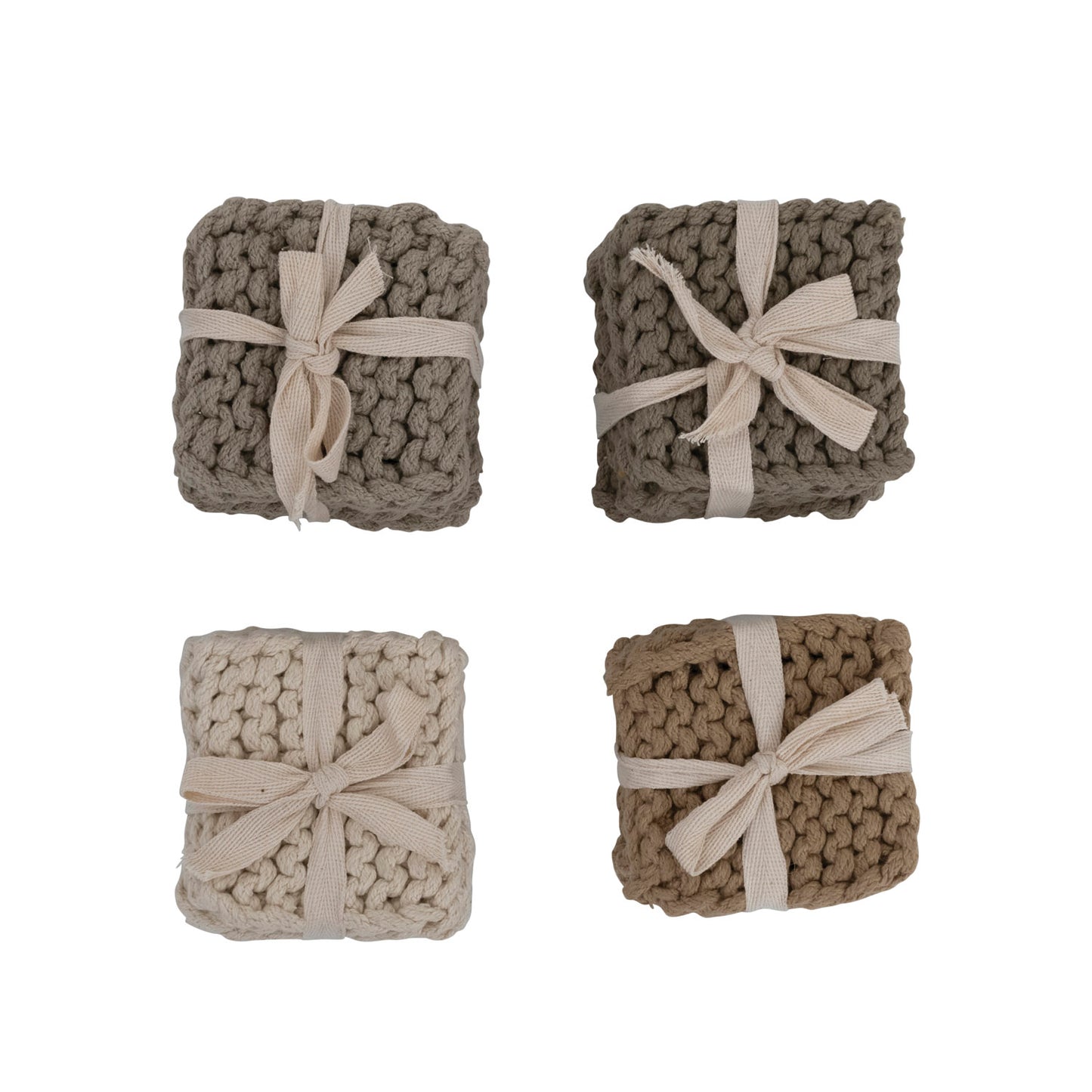 Cotton Crocheted Coaster Set