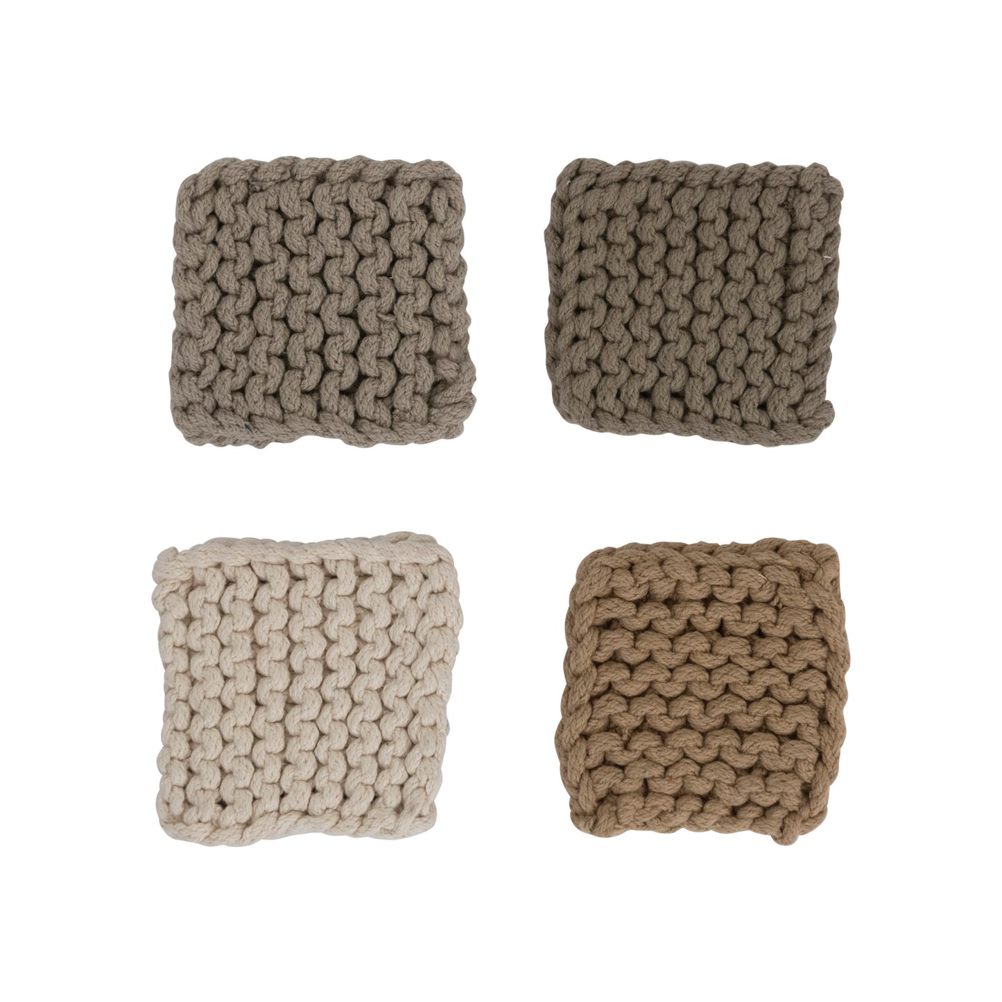 Cotton Crocheted Coaster Set