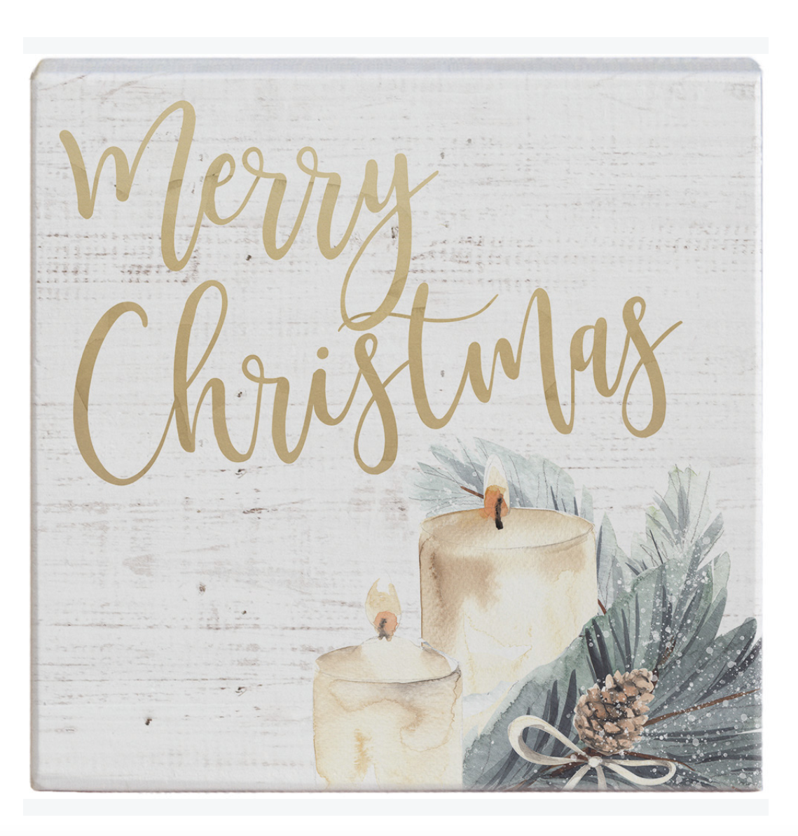 Merry Christmas Block Decor