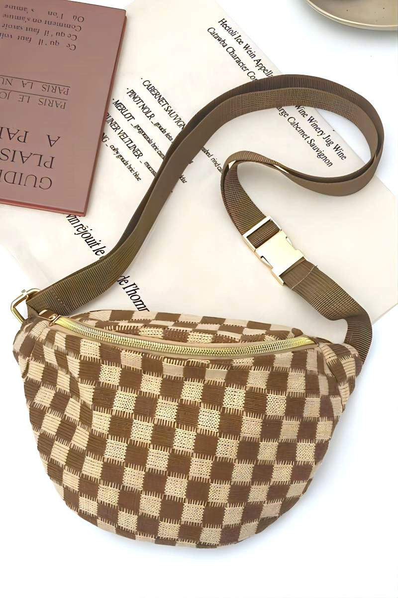 Checkered Crossbody Sling