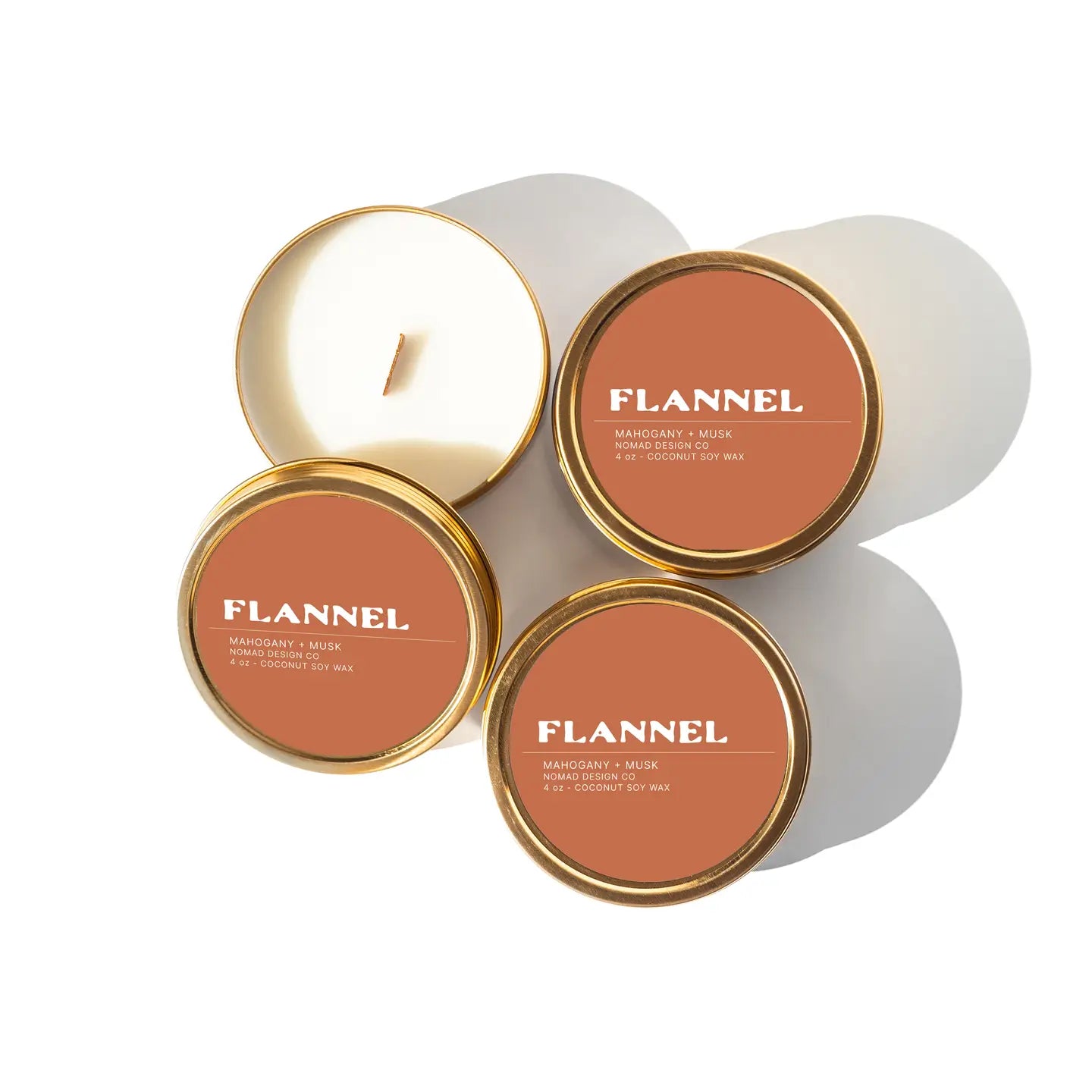 Flannel Candle Tin