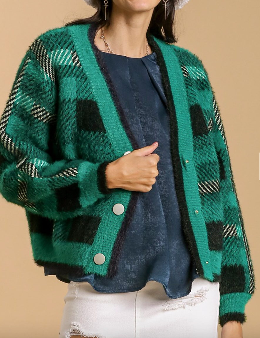 Ned Plaid Cardigan