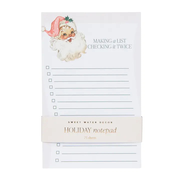 Vintage Santa Notepad