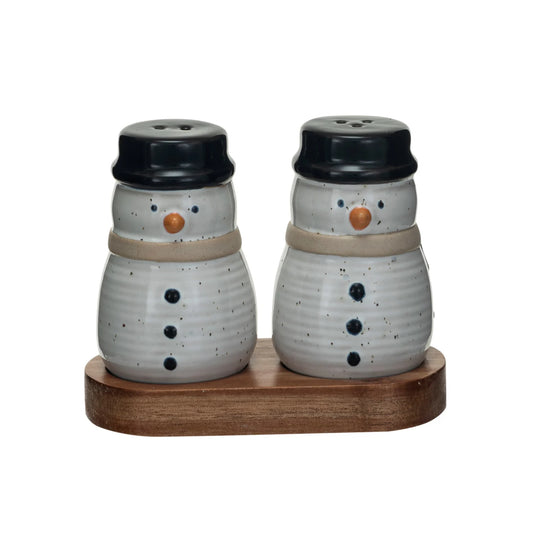 Snowman Salt & Pepper Shakers